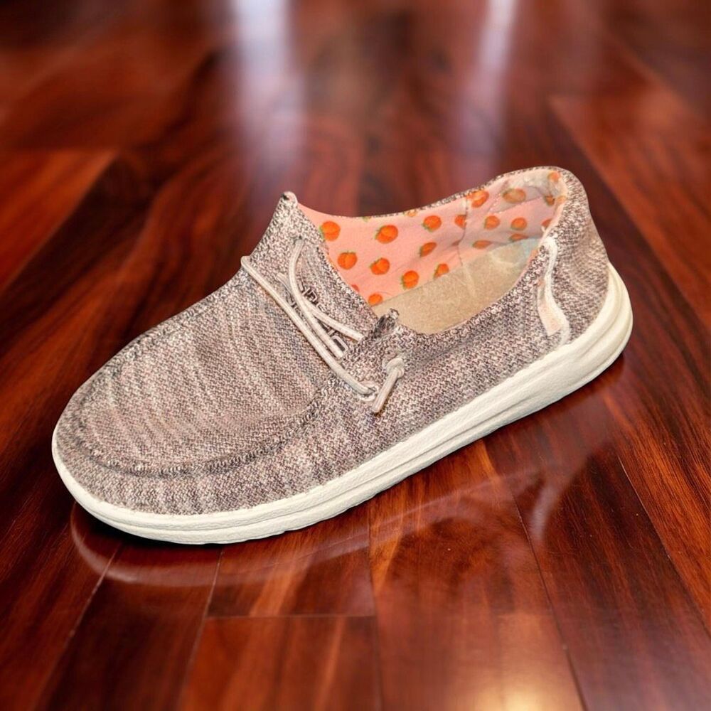 Little Kids Hey Dude Wendy Youth Peach Bud Slip-On Shoes Size 2 3 Youth